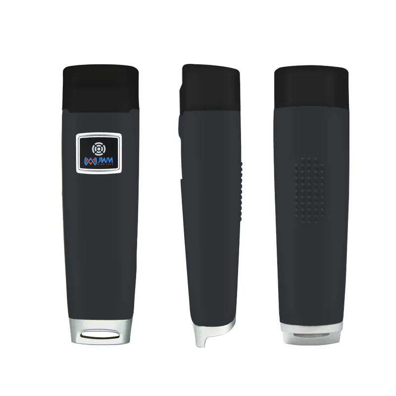 WM-5000V+ super rugged RFID guard tour reader, front, side and back views