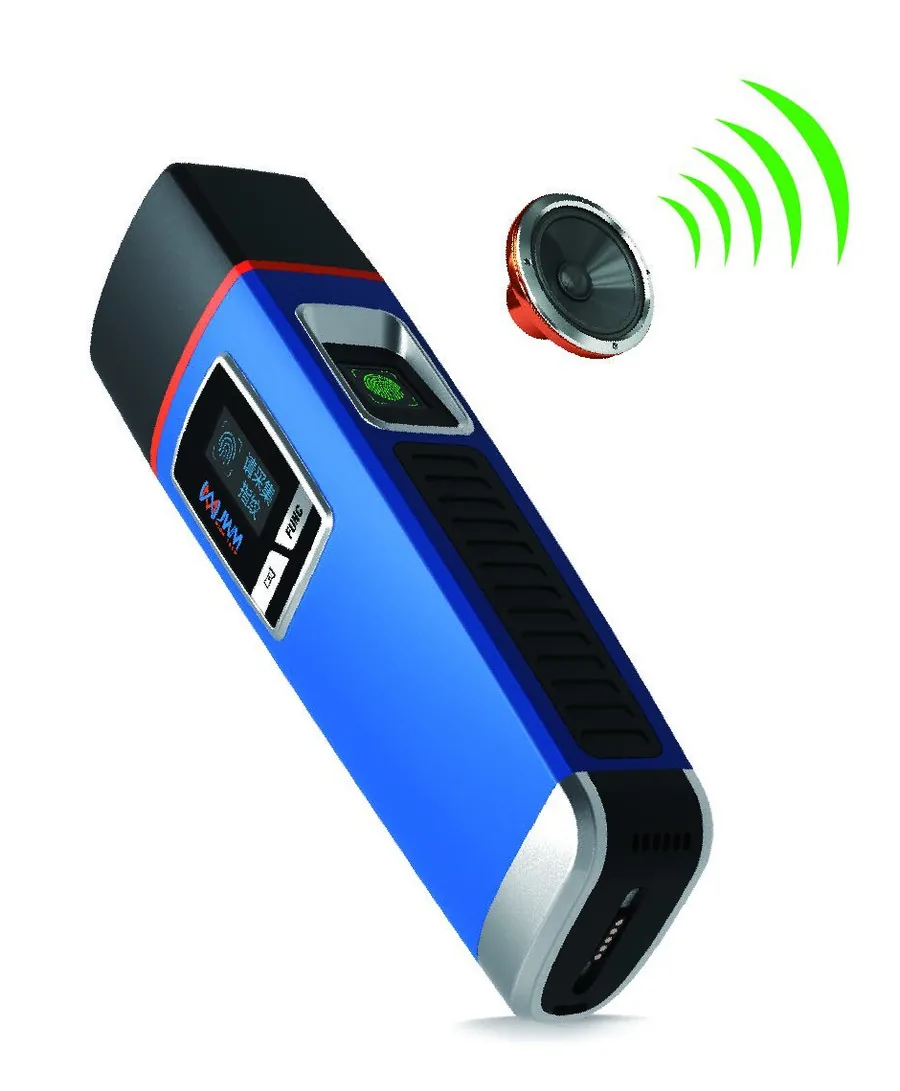 WM-5000X1 fingerprint RFID guard tour reader, front view